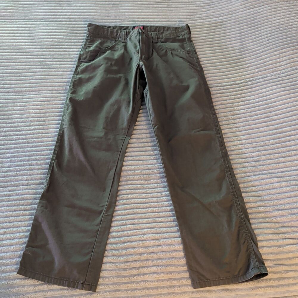 Wrangler Workwear Pants Mens 32x32 Rip Stop Olive Green Carpenter 5 Pocket